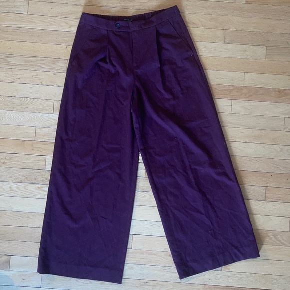 Banana Republic Wide Leg Trousers Dress Pants - Picture 1 of 6